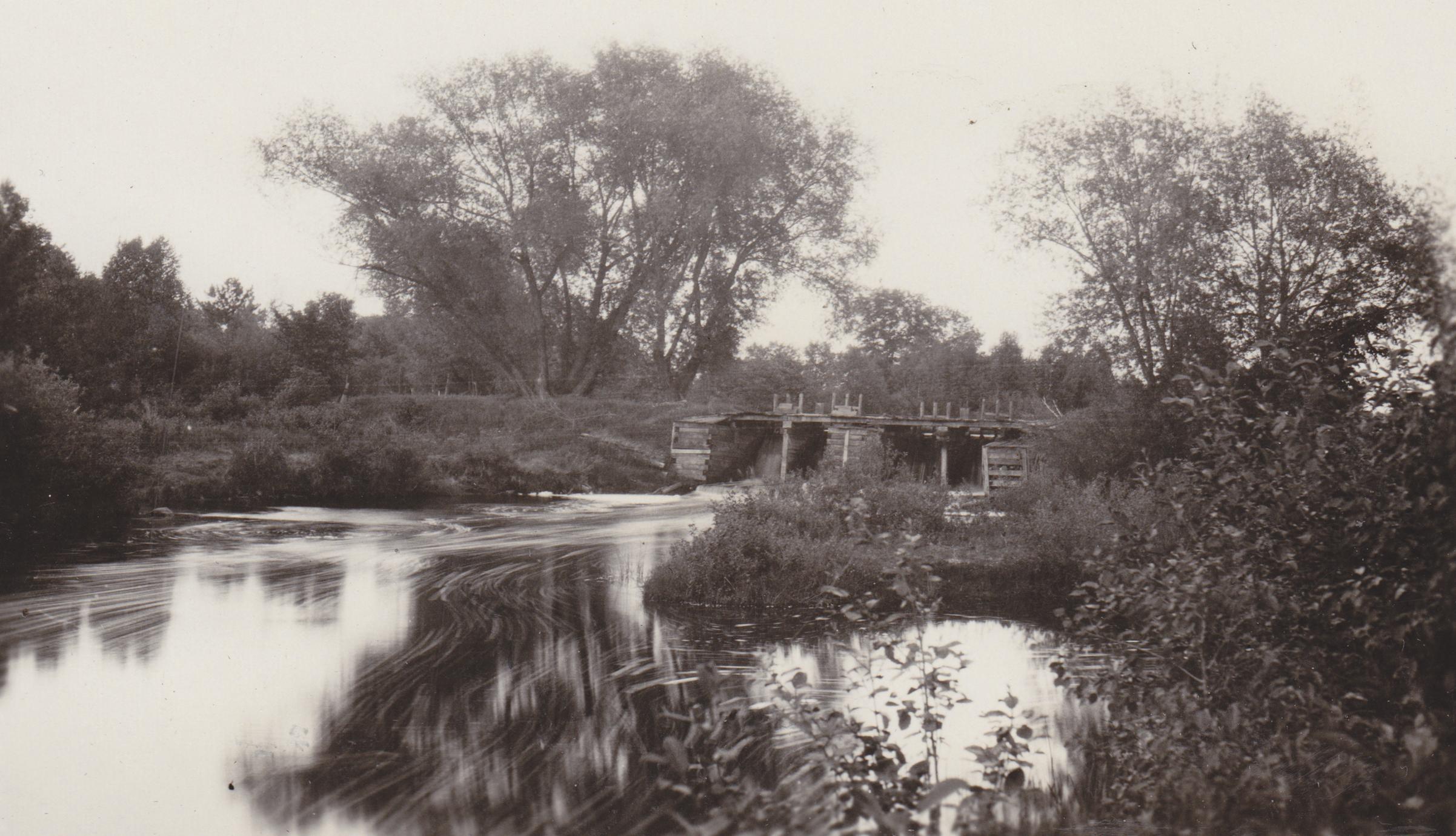 ‎Dam on Wood River at Grantsburg, WI UWDC UWMadison Libraries
