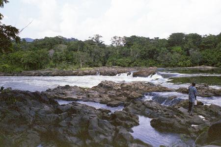 Tsamba Magotsi Falls near Fougamou, Gabon