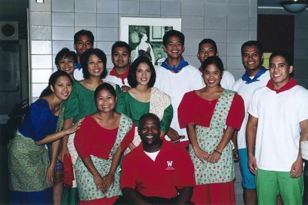 Filipino American Student Association dancers at 2000 MCOR