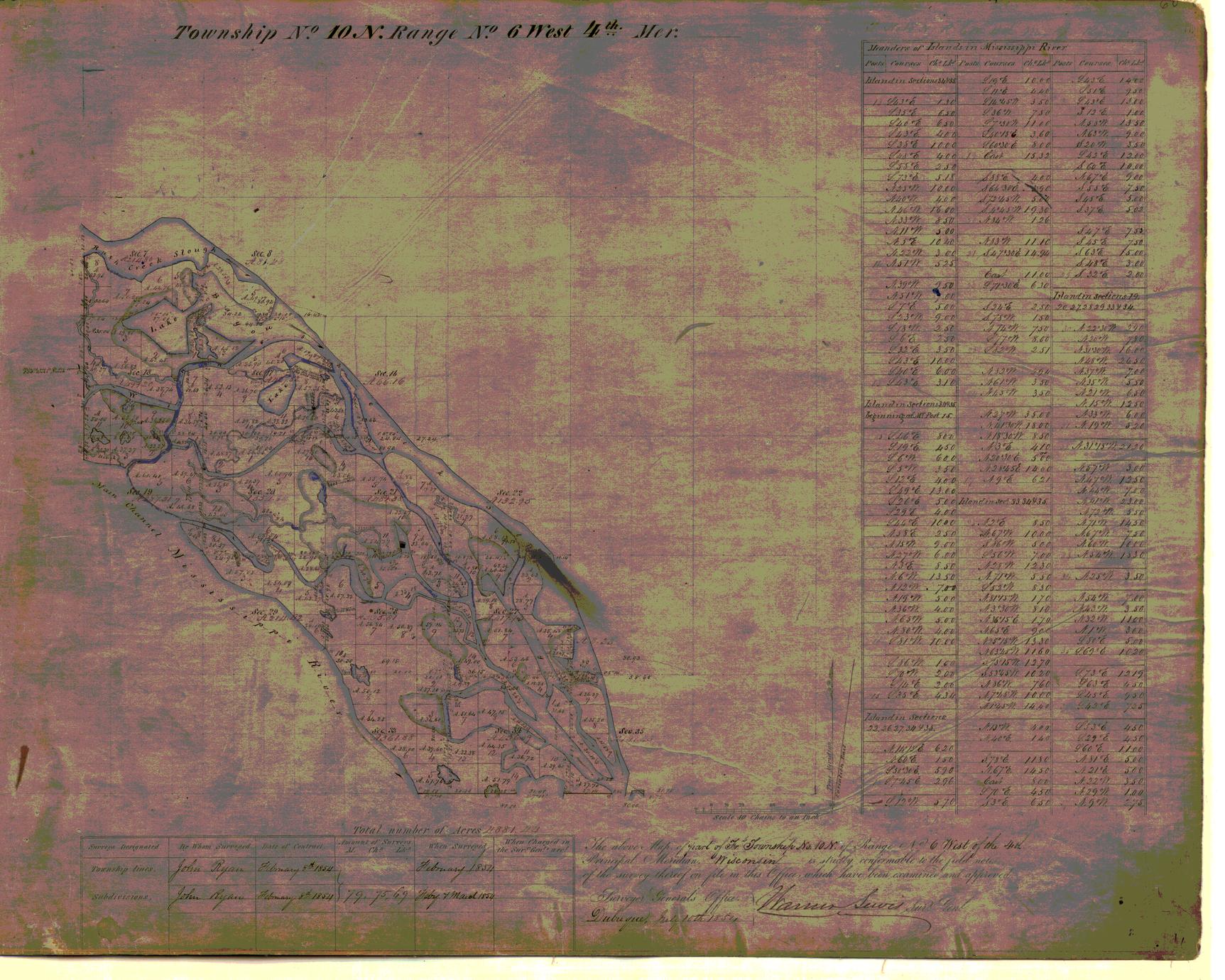 [Public Land Survey System map: Wisconsin Township 10 North, Range 06 West]