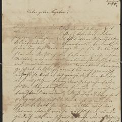 [Letter from Hani Sternberger to her brother, Kajetan Sternberger, November 19, 1848]