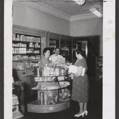A woman purchases baby products