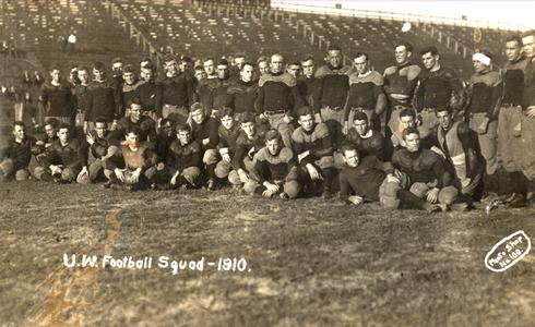 Postcard of UW Football Team-1910