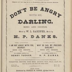 Don't be angry with me, darling