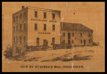 View of Wm. Birge's mill, Whitewater