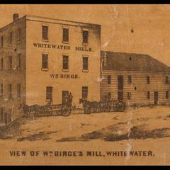 View of Wm. Birge's mill, Whitewater
