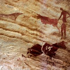 Petroglyph : Herders and Cows