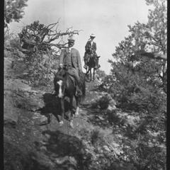 Mr. Holmes and T. E. B. on trail