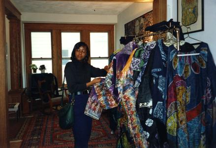 Showcase of fabrics