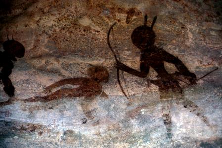 Petroglyph : Two Human Figures