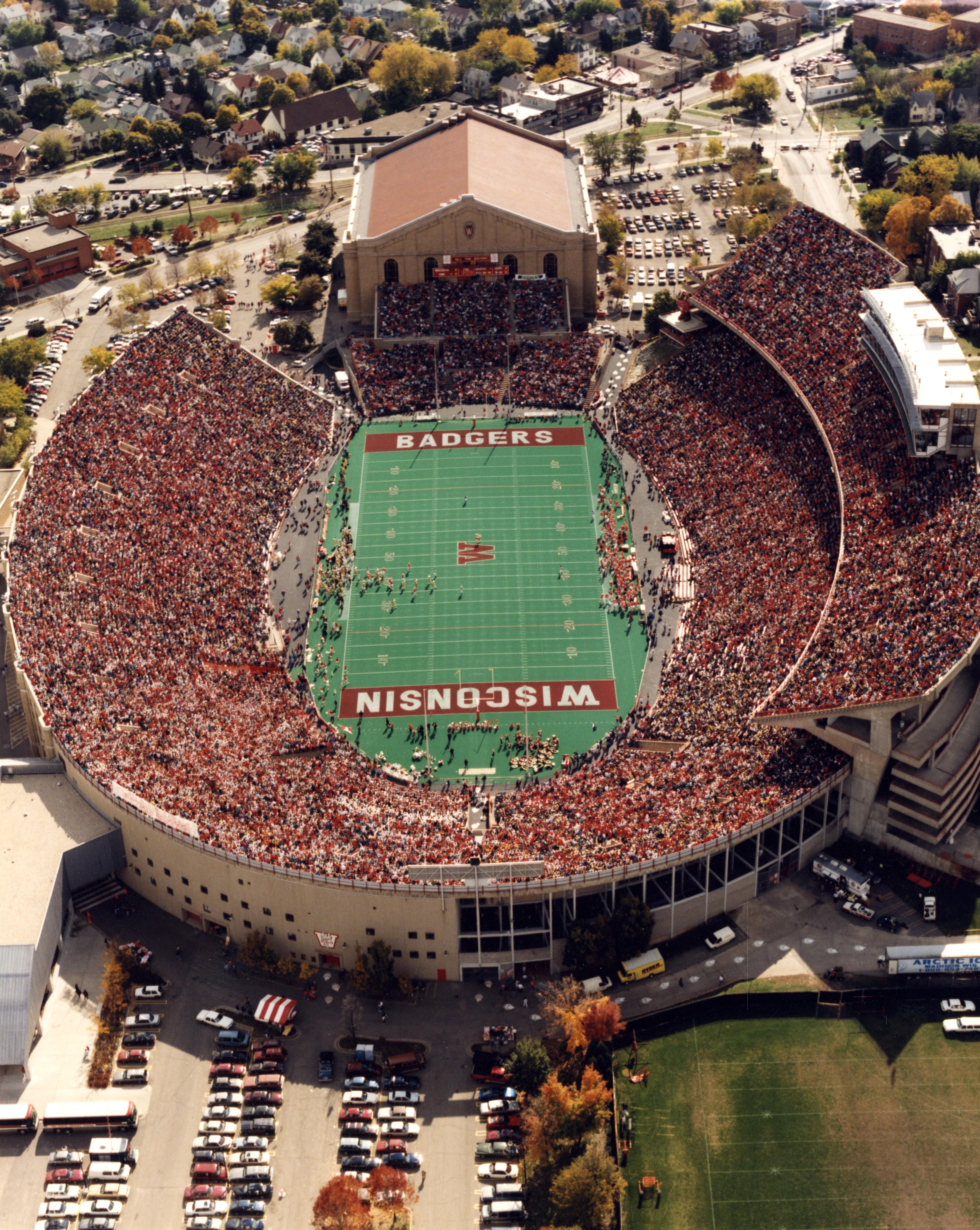 Game day view from the press box - UWDC - UW-Madison Libraries