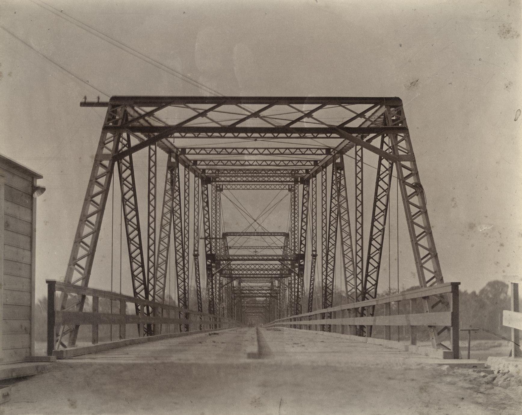 Toll bridge across the Chippewa River in Durand