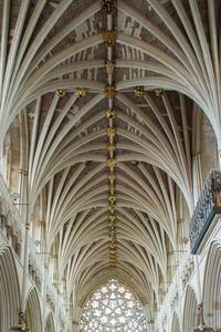 Exeter Cathedral interior nave vaulting