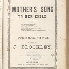 Mother's song to her child