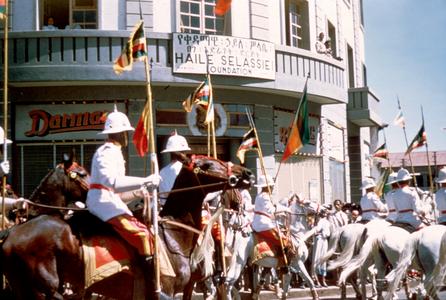 Imperial Ethiopian Bodyguard in Parade
