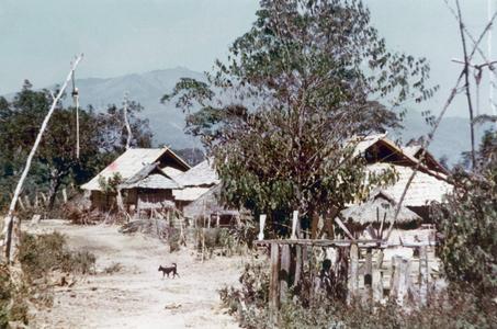 Village entrance to an Akha village in Houa Khong Province