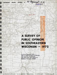 A survey of public opinion in southeastern Wisconsin 1972
