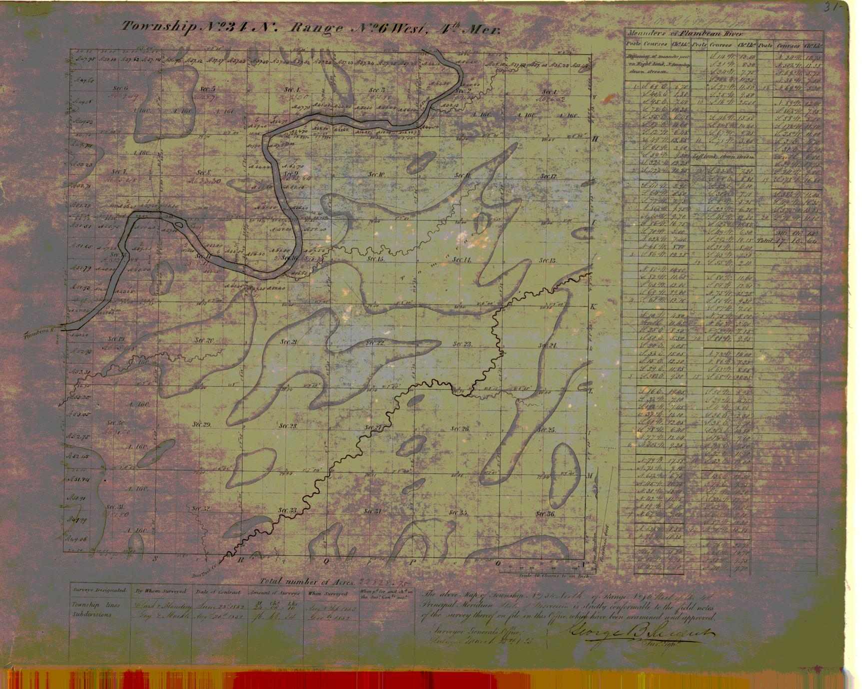 [Public Land Survey System map: Wisconsin Township 34 North, Range 06 West]