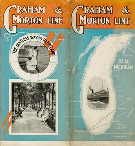 Graham and Morton Line to all Michigan, the dustless way to Happy Land, 1913
