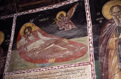 Fresco of Christ Anapeson at Xenophontos