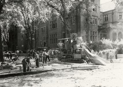 Library Mall construction