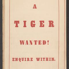 A tiger wanted