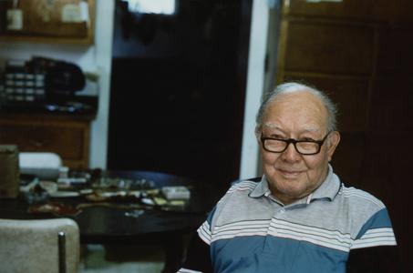 Portrait of Edwin Martin at home