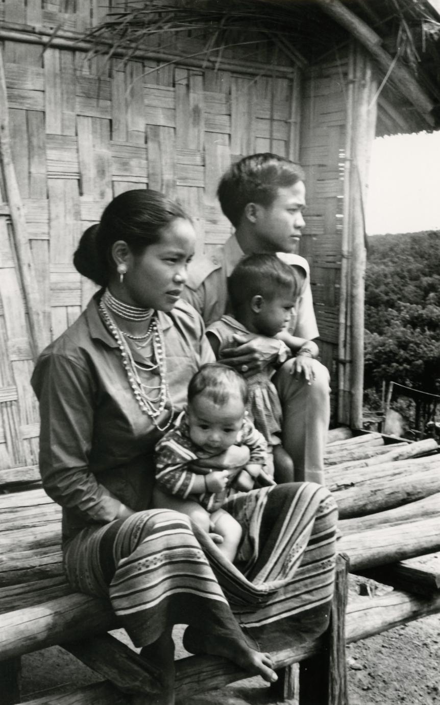 Nyaheun family in the village of Xe Namnoi in Attapu Province