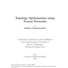 Topology Optimization using Neural Network
