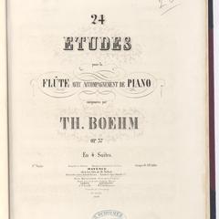 24 etudes pour la flute avec accompagnement de piano