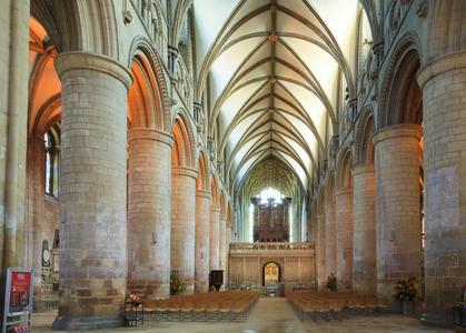 Gloucester Cathedral interior nave