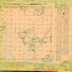 [Public Land Survey System map: Wisconsin Township 33 North, Range 18 West]