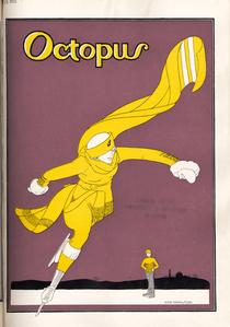Wisconsin Octopus cover with skaters, 1922