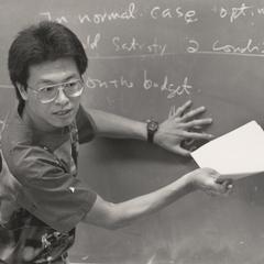 Yung Ho Weng teaching economics