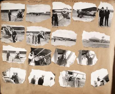Page of photos from Lindbergh's visit to Madison in 1928