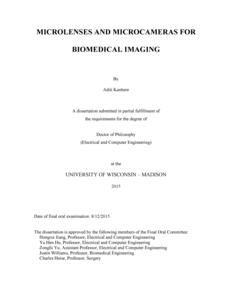 Microlenses and Microcameras for Biomedical Imaging