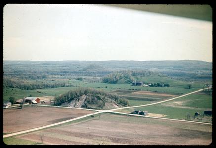 Aerial view of kames