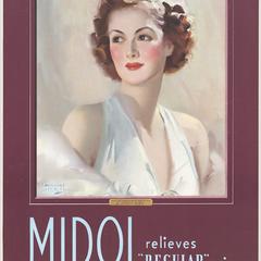 Midol relieves 'regular pain' poster