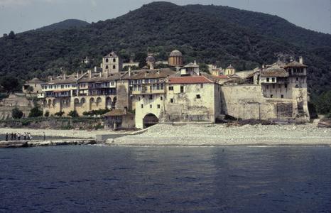 View of Xenophontos Monastery from sea