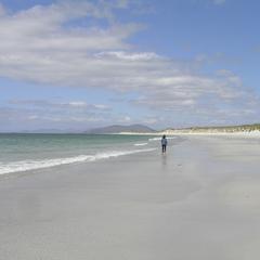 Isle of Berneray, Outer Hebrides, a walk on the beach