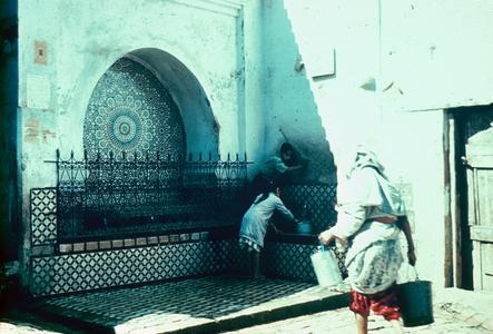 The Najjarine Fountain in the Medina (Old City) in Fez