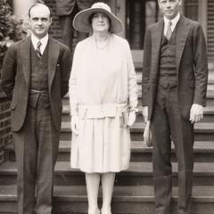 President Glenn Frank, Mary Frank, and Charles Lindbergh