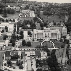 Aerial view of UW's medical campus