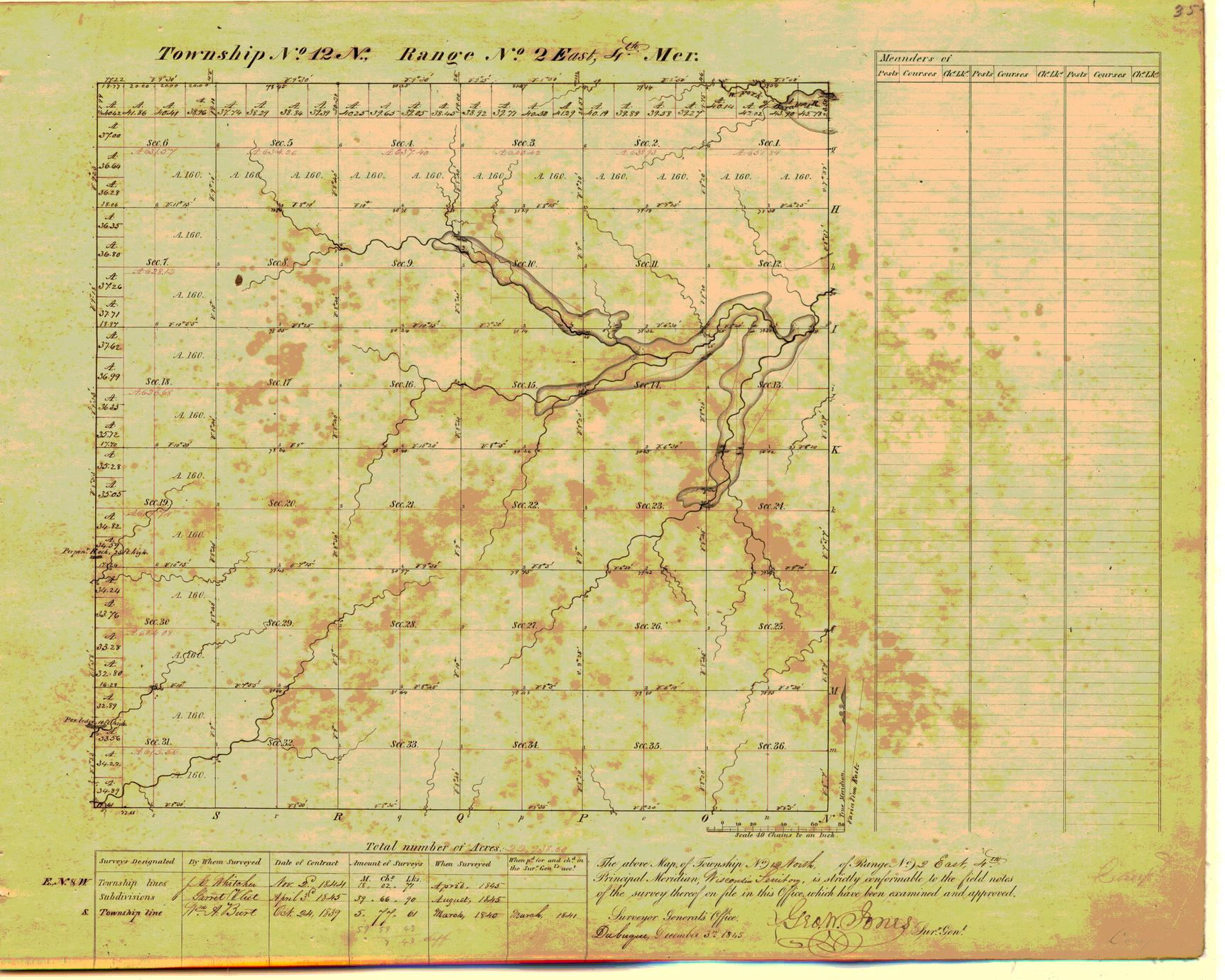 [Public Land Survey System map: Wisconsin Township 12 North, Range 02 East]