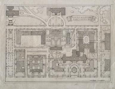 Plan, medical buildings, 1927
