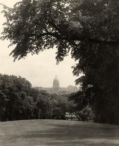 View of State Capitol from Bascom Hill