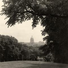 View of State Capitol from Bascom Hill