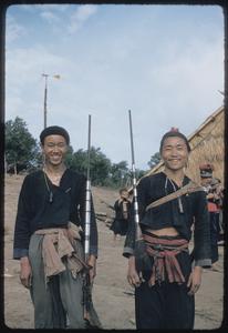 Hmong (Meo) with rifle