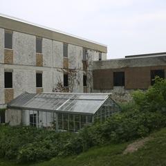 Outside view of greenhouse