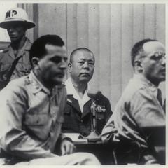 Lieutenant General Yamashita goes to trial in Manila, 1945